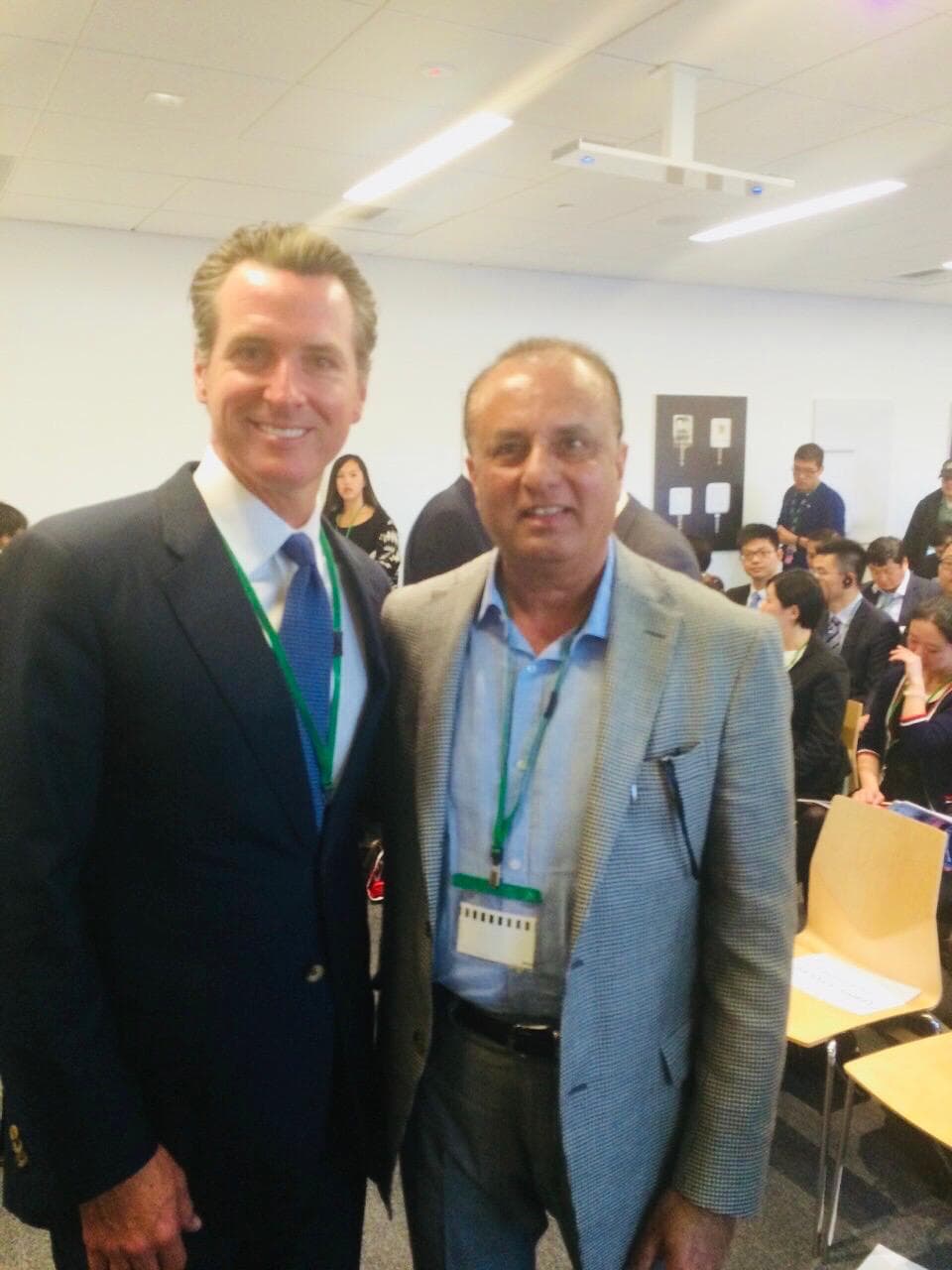 With Governor Newsom